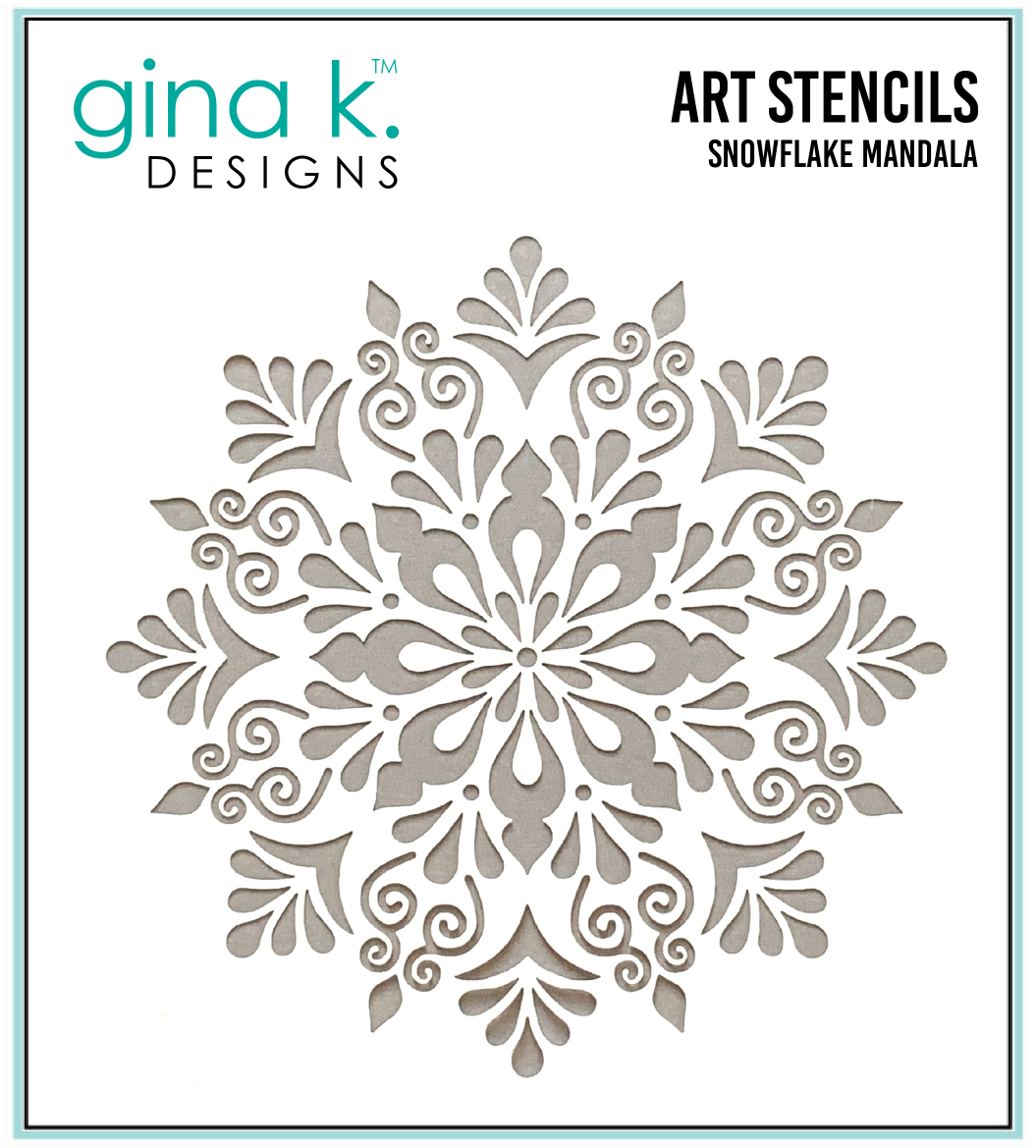 STENCIL- Snowflake Mandala – Gina K Designs, LLC